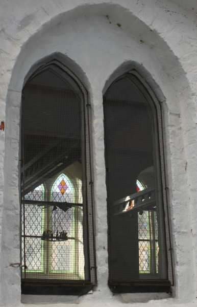 Fensteransicht im Heiliggeistgang - Nordseite